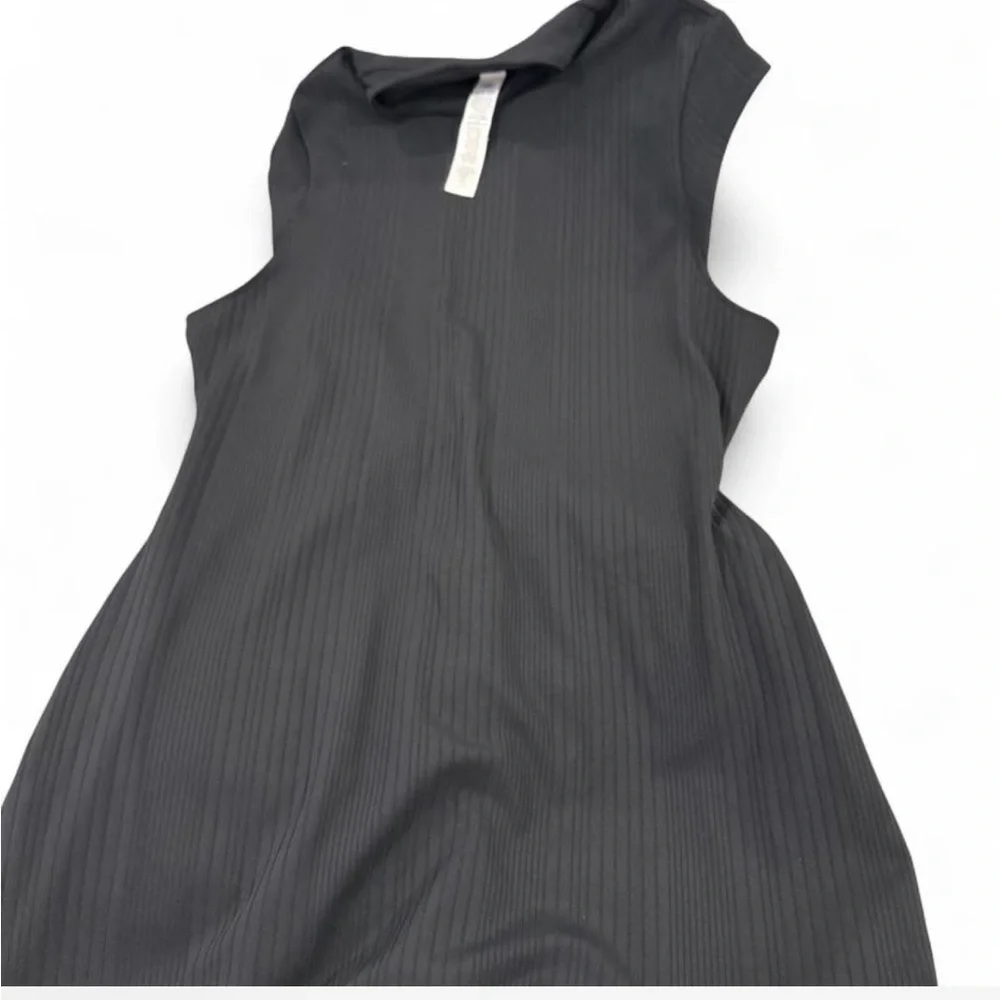 Authentic ALO Yoga Black Ribbed Mini Dress